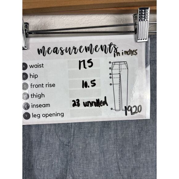 J Jill Pure Jill Womens Linen Pull On‎ Pants Medium Blue Minimalist Beach Cruise - Picture 7 of 7